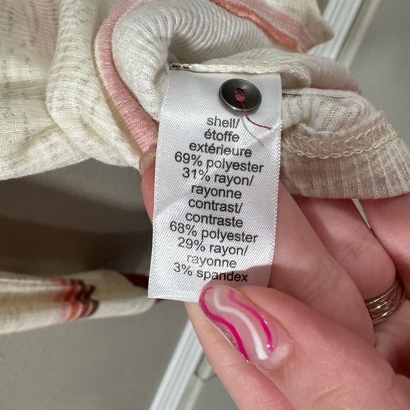 2/$10 NWT Maurice’s Heartland Henley Striped Tee - Picture 6 of 7